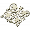 Vineleaf Rosette - STL 3D model for CNC