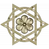Starflower Rosette - STL 3D model for CNC milling
