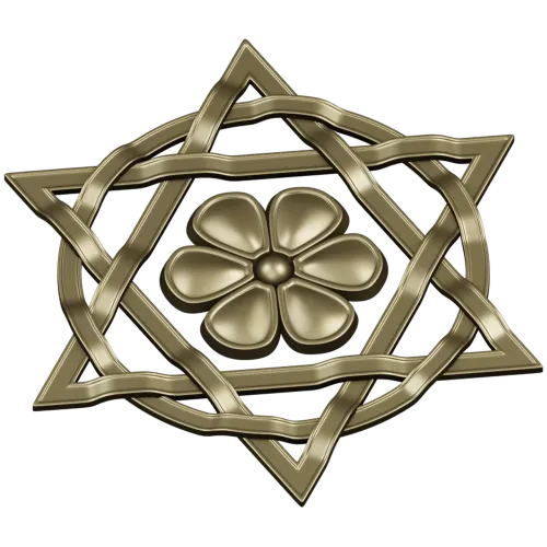 Starflower Rosette - STL 3D model for CNC milling