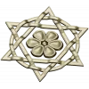 Starflower Rosette - STL 3D model for CNC milling