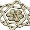 Starflower Rosette - STL 3D model for CNC milling