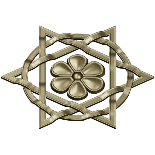 Starflower Rosette - STL 3D model for CNC milling