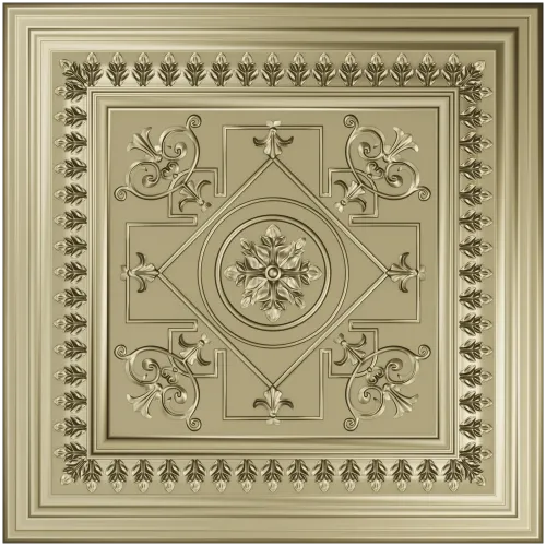 Classic Square Rosette - STL 3D model for CNC