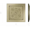 Classic Square Rosette - STL 3D model for CNC