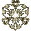Regal Fleur Rosette - STL 3D model for CNC carving