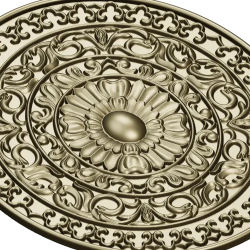 Розетка "Солнечный медальон" - 3D STL для ЧПУ