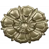Decorative Floral Rosette STL for CNC - High Relief 3D Model