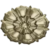 Decorative Floral Rosette STL for CNC - High Relief 3D Model