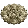 Decorative Floral Rosette STL for CNC - High Relief 3D Model