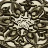 Ornamental Star Rosette STL 3D Model for CNC