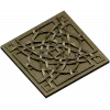 Square Celtic Rosette STL for CNC