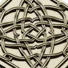 Square Celtic Rosette STL for CNC