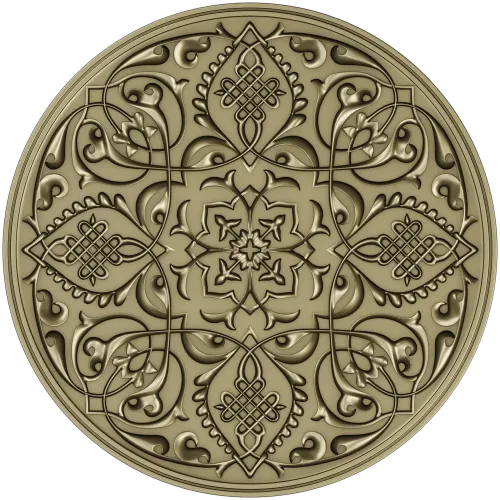 Arabesque Medallion STL 3D Model for CNC