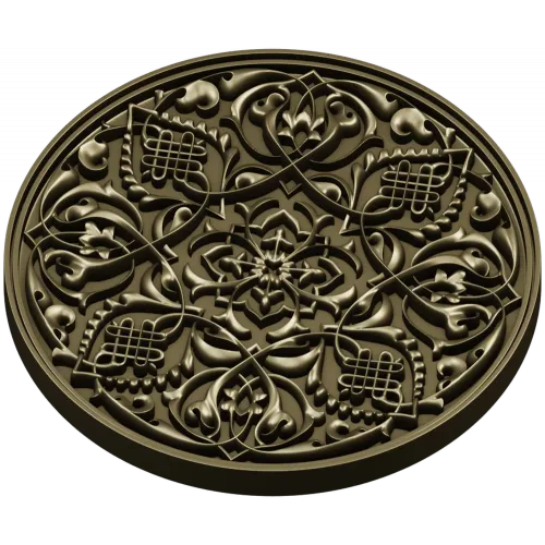 Arabesque Medallion STL 3D Model for CNC