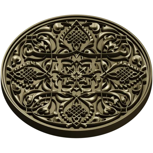 Arabesque Medallion STL 3D Model for CNC