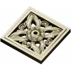 Ornamental Square Rosette STL for CNC