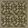 Baroque Spiral Rosette Panel STL 3D Model for CNC