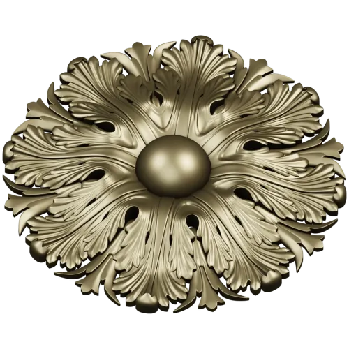 Acanthus Sun Rosette - STL 3D model for CNC milling