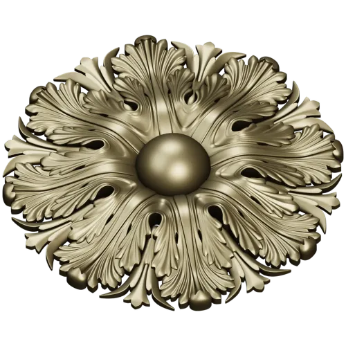 Acanthus Sun Rosette - STL 3D model for CNC milling