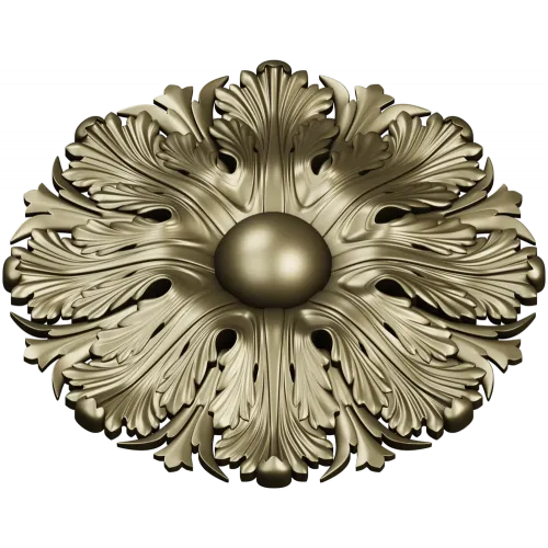 Acanthus Sun Rosette - STL 3D model for CNC milling