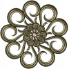 Aurora Rosette - decorative rosette 3D STL for CNC