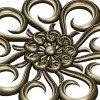 Aurora Rosette - decorative rosette 3D STL for CNC