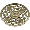 Round Floral Rosette STL model for CNC