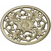 Round Floral Rosette STL model for CNC
