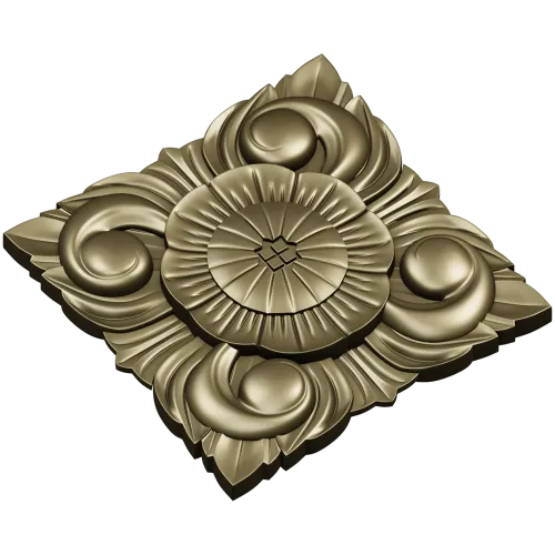 Розетка Витая Роза - 3D модель STL для ЧПУ