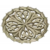 Ornamental Round Rosette - STL 3D Model for CNC Milling