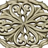 Ornamental Round Rosette - STL 3D Model for CNC Milling