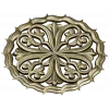 Ornamental Round Rosette - STL 3D Model for CNC Milling