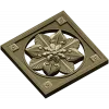 Starflower Rosette - STL 3D model for CNC