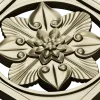 Starflower Rosette - STL 3D model for CNC