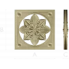 Starflower Rosette - STL 3D model for CNC