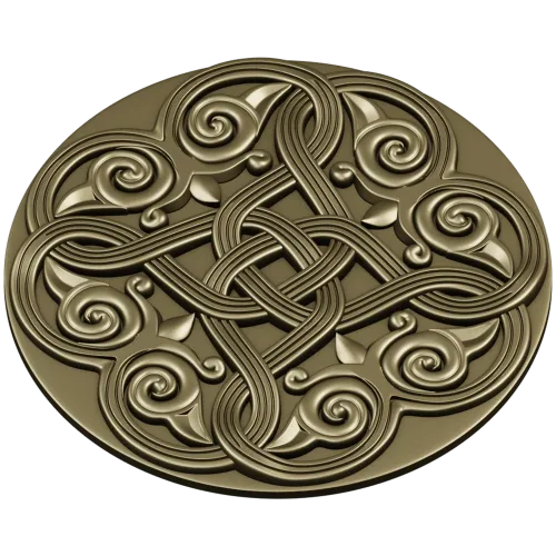 Celtic Knot Rosette STL 3D Model for CNC