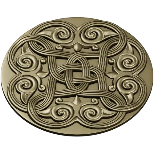 Celtic Knot Rosette STL 3D Model for CNC