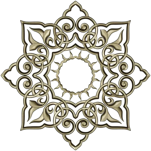 Sunburst Lace Rosette STL for CNC carving