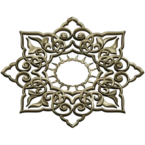 Sunburst Lace Rosette STL for CNC carving