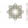 Sunburst Lace Rosette STL for CNC carving