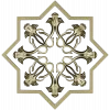Starflower Rosette - STL 3D model for CNC