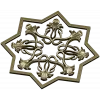 Starflower Rosette - STL 3D model for CNC