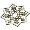 Starflower Rosette - STL 3D model for CNC