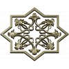 Starflower Rosette - STL 3D model for CNC