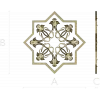 Starflower Rosette - STL 3D model for CNC