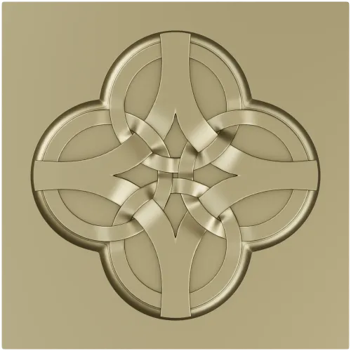Розетка "Четверник" - 3D модель STL для ЧПУ