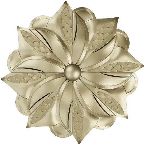 Starleaf Rosette - STL 3D model for CNC carving