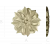 Starleaf Rosette - STL 3D model for CNC carving