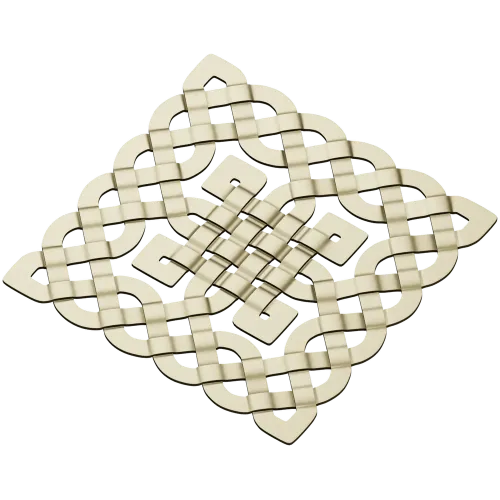 Кельтская квадратная розетка - 3D модель STL для ЧПУ