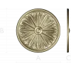 Sunburst Rosette - STL 3D model for CNC milling